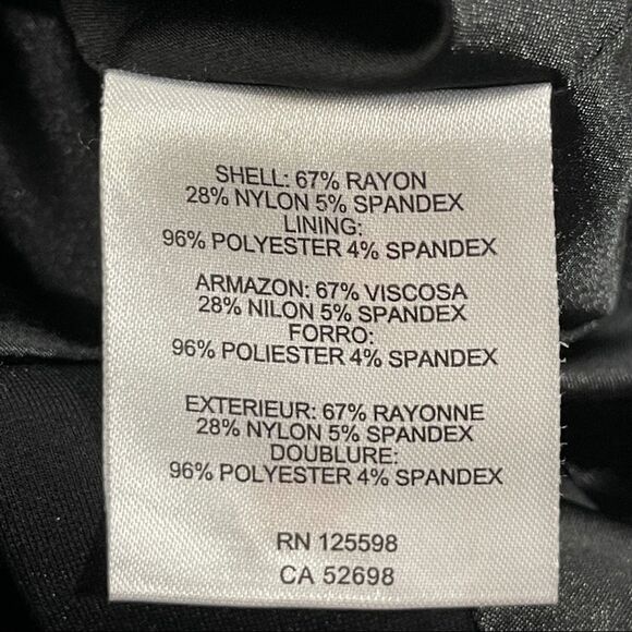 Ellen Tracy Little Black Dress Gold Zipper Cap Sleeves Women's 10 Sheath - Picture 8 of 12